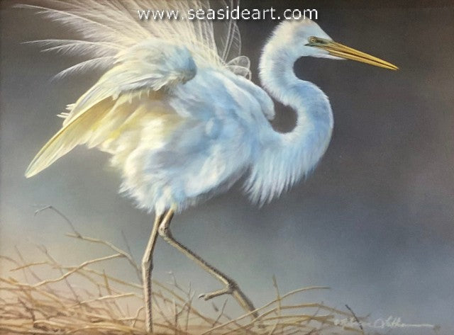 Nesting Guardian (Great Egret)