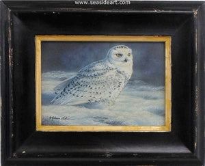 Observations (Snowy Owl) by Rebecca Latham - Seaside Art Gallery