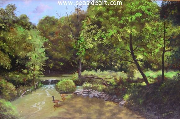 Off Falls Road by Bob Browne - Seaside Art Gallery