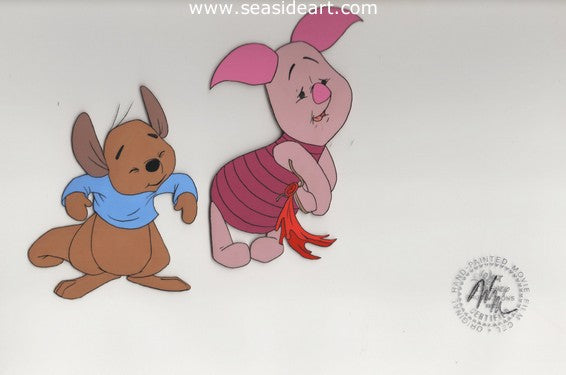 winnie the pooh and piglet holding hands