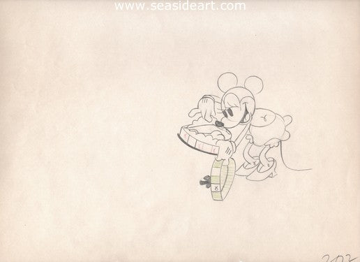 Mickey mouse sketch / Mickey and Minnie pencil sketch - YouTube