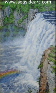 Rainbow Falls by Beverly Abbott - Seaside Art Gallery