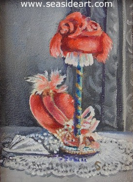 Red Hats by Sun Bauer - Seaside Art Gallery