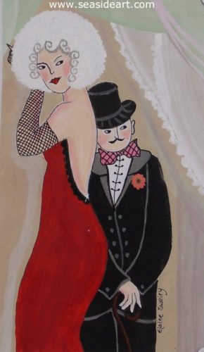 Sadie Has An Admirer by Elaine Sweiry - Seaside Art Gallery