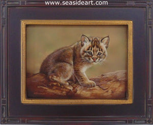 Shy - Bobcat Kitten by Rebecca Latham - Seaside Art Gallery