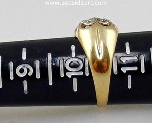Diamond Man's Ring 10k Two-tone Gold