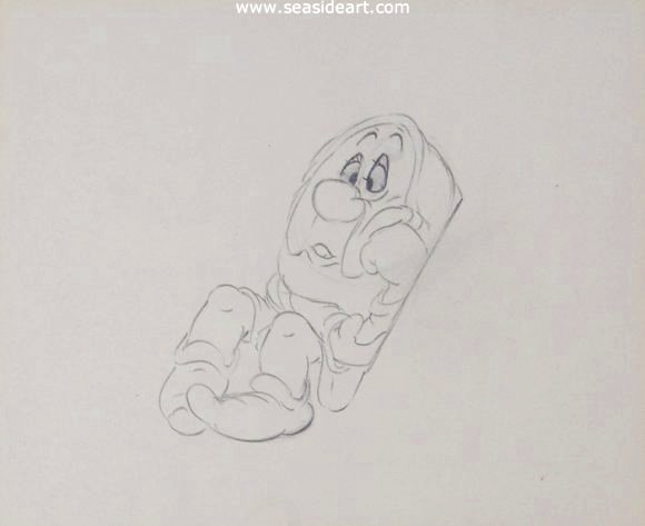 P-Snow White & the Seven Dwarfs-Sleepy by Walt Disney Studios - Seaside Art Gallery