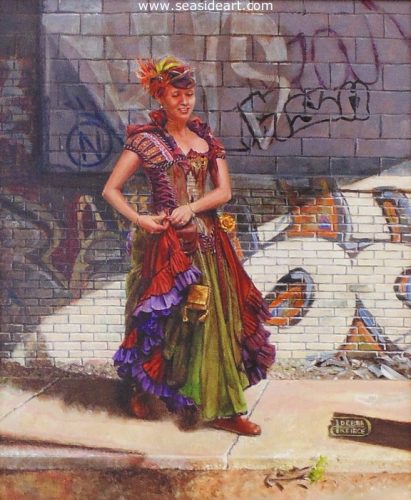 Steppin’ Out by Debra Keirce - Seaside Art Gallery