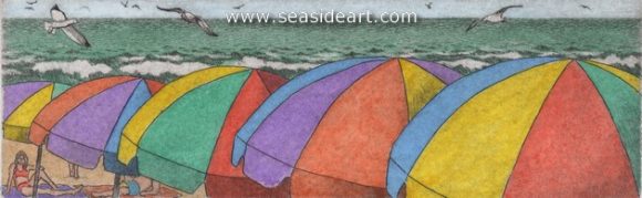 Summer Days II by David Hunter - Seaside Art Gallery