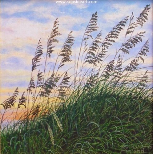 Sunset at the Beach by Beverly Abbott - Seaside Art Gallery