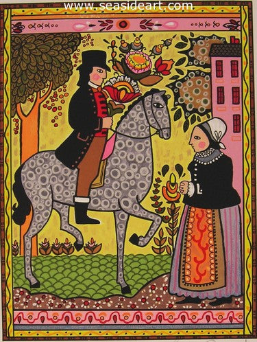 The Courtship by Louise August - Seaside Art Gallery