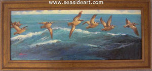 The Flight of The Pelican by Jean Cook - Seaside Art Gallery