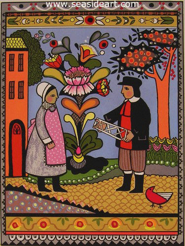 The Game by Louise August - Seaside Art Gallery