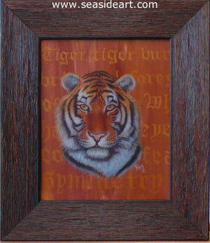 Tiger Burning Bright by Pamela Brown Broockman - Seaside Art Gallery