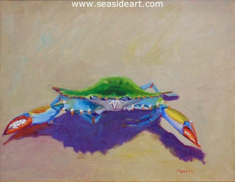 Too Crabby by Suzanne Morris - Seaside Art Gallery