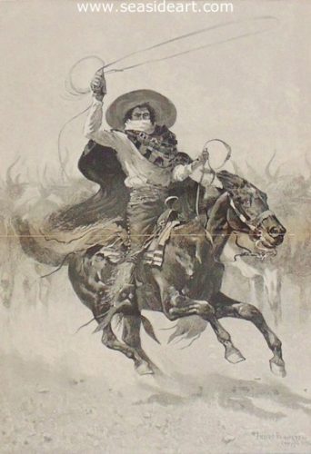 Toro! Toro! by Frederic Sackrider Remington - Seaside Art Gallery