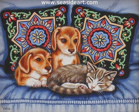 Waiting To Play by Sue Wall - Seaside Art Gallery