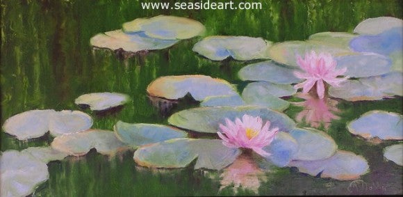 Water Garden by Alice Ann Dobbin - Seaside Art Gallery
