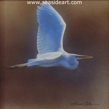 Wings of Light III – Great Egret by Rebecca Latham - Seaside Art Gallery