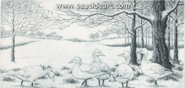 Winter Gaggle Plate Set