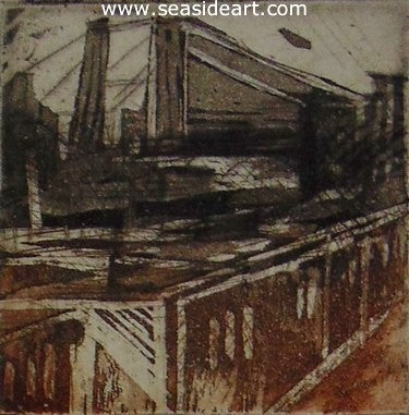 Williamsburg Bridge by Martha Hayden - Seaside Art Gallery