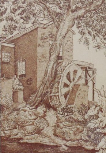 Woodside Mill by Carolyn A. Cohen - Seaside Art Gallery